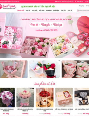 Theme wordpress bán hoa tươi 02