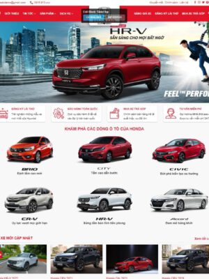 Theme wordpress bán xe honda 01