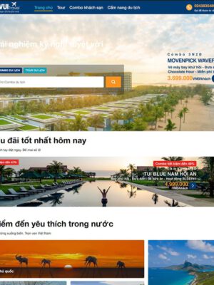 Theme wordpress du lịch giống ivivu