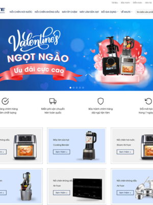 Theme wordpress bán nồi chiên không dầu