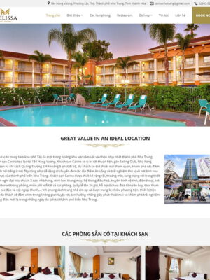 Theme wordpress flatsome giới thiệu khách sạn 02