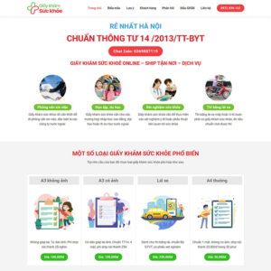 Theme wordpress dịch vụ khám sức khỏe 01