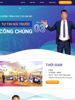 Theme wordpress landing page khóa học