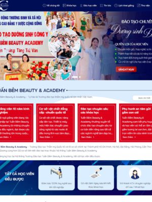 Theme wordpress khóa học thẩm mỹ