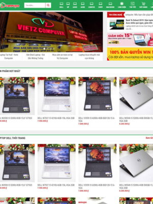 Theme wordpress Flatsome bán laptop 01