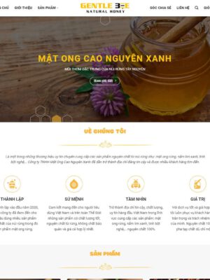 Theme wordpress bán mật ong 02
