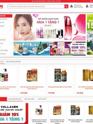 Mẫu website bán tạp hóa đẹp
