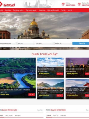 Mẫu website du lịch 08 đẹp