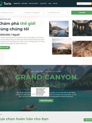 Mẫu website du lịch đẹp số 17