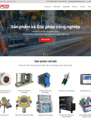 Theme wordpress bán máy công nghiệp, thiết bị công nghiệp