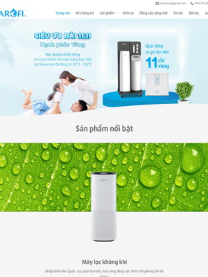 Theme wordpress bán máy lọc nước mới