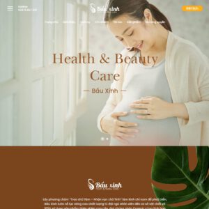 Theme wordpress dịch vụ spa mẹ bầu