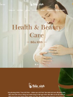 Theme wordpress dịch vụ spa mẹ bầu