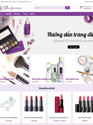 Theme wordpress mỹ phẩm 011
