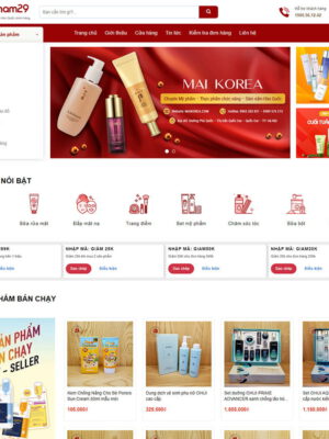 Theme wordpress mỹ phẩm 17
