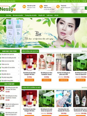 theme wordpress mỹ phẩm 02
