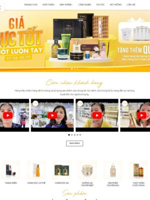 Theme wordpress mỹ phẩm 24