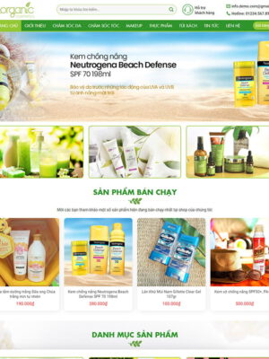Theme wordpress flatsome mỹ phẩm 07