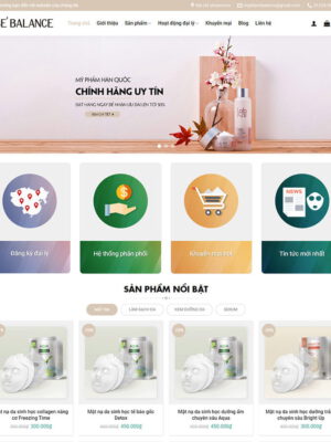 Theme wordpress flatsome mỹ phẩm 08