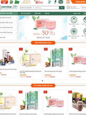 Theme wordpress mỹ phẩm 09