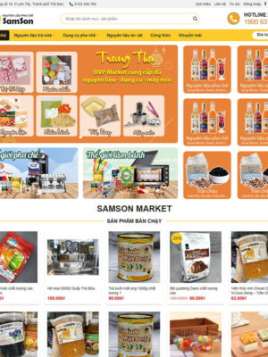 Theme wordpress bán nguyên liệu