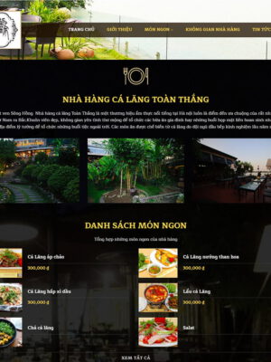 theme wordpress nhà hàng