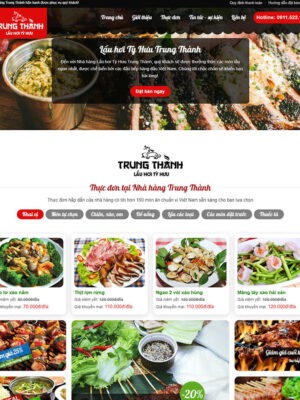 Theme wordpress nhà hàng