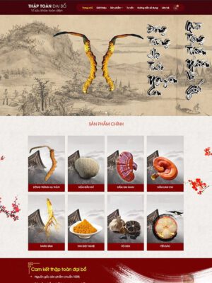 Theme wordpress bán nhân sâm