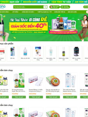 Theme wordpress nhà thuốc 04 cao cấp