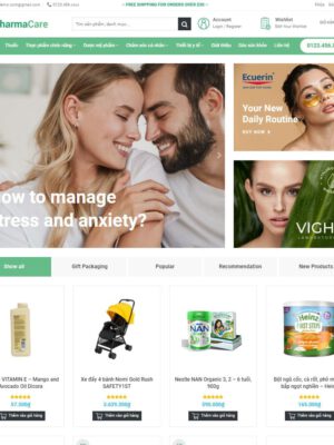 Theme wordpress nhà thuốc 06