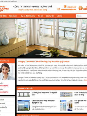 theme wordpress dịch vụ nhôm kính