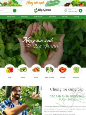 Theme wordpress nông sản 03