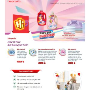 Theme wordpress landing page nước giặt