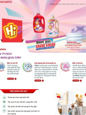Theme wordpress landing page nước giặt