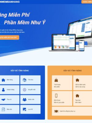 Theme wordpress landing page phần mềm bán hàng