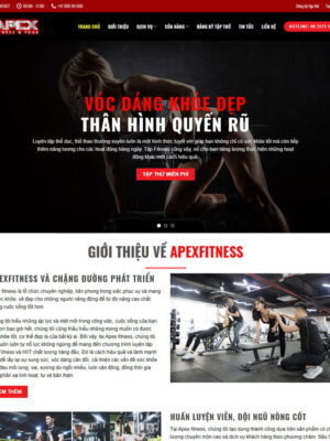 Theme wordpress phòng tập gym