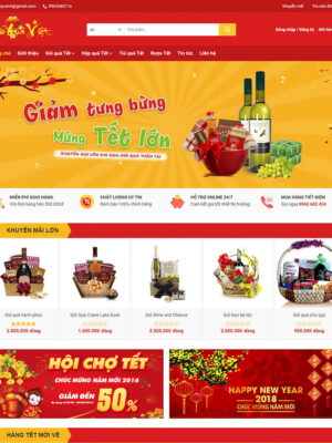 theme wordpress bán quà tết