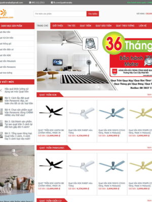 Theme wordpress bán quạt trần