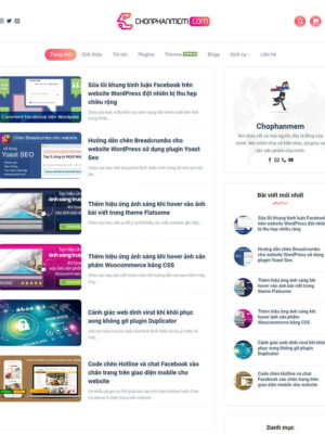 Theme wordpress review công nghệ