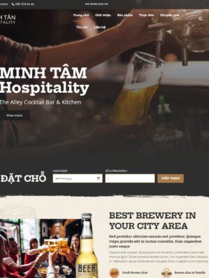 Theme wordpress nhà hàng rượu
