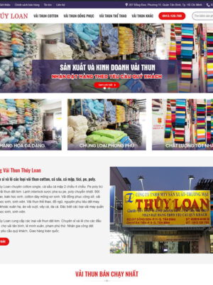 Theme wordpress tiệm vải