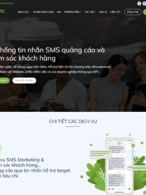 Theme wordpress dịch vụ nhắn tin SMS