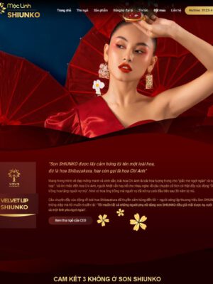Theme wordpress flatsome bán son môi đẹp