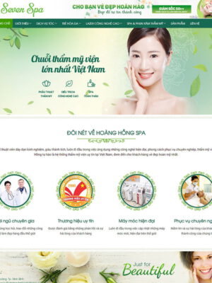 theme wordpress trung tâm spa