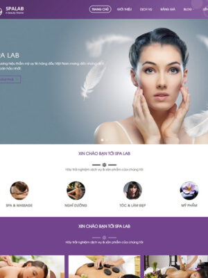 Theme wordpress dịch vụ spa 04