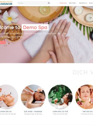 Theme wordpress dịch vụ spa 07