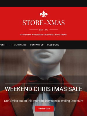 StorXmas- Theme wordpress bán hàng miễn phí