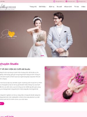Theme wordpress studio ảnh cưới 02