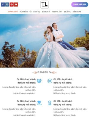 Theme wordpress studio ảnh cưới 05