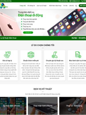 Theme wordpress dịch vụ sửa màn hình